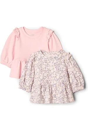 Amazon X Sofia Grainge Baby Mädchen Strickoberteil mit 3/4-Ärmeln, 2er-Pack, , 24 Monate