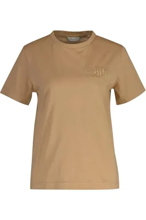 GANT Damen REG Tonal Shield SS T-Shirt, , M