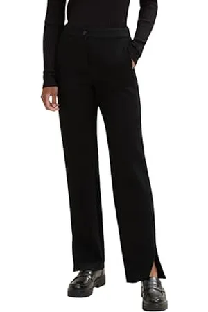 TOM TAILOR Damen Stoffhose mit Schlitz 1034542, , 42W / 32L