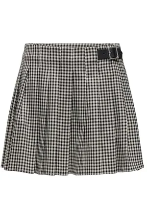 ONLY Damen Onlcath Plisse Check Skirt Xt WVN Rock, , 40