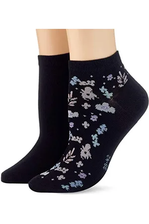 ESPRIT Damen Summer Flower 2-Pack W SN Hausschuh-Socken, , 35-38 (2er Pack)