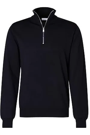 Seidensticker Herren Herren Merino mit Reissverschluss Pullover, , L EU