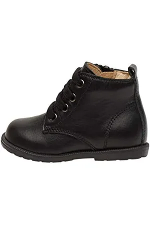 Falcotto ROBIN NEW-Scarponcini in vitello con zip e lacci, Nero 19