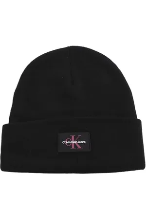 Calvin Klein MONOLOGO RUBBER BEANIE Hüte Damen, , OS