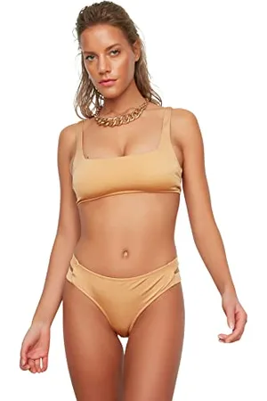 Trendyol Damen Detaillierter Ausschneiden Bikini Bottoms, , 44 EU