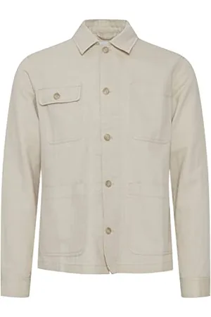Casual Friday CFJerslev linen mix jacket Herren Feldjacke Übergangsjacke Jacke Twill-Optik Hochwertige Baumwoll-Leinen-Qualität Regular Fit, Größe:XL, Farbe: