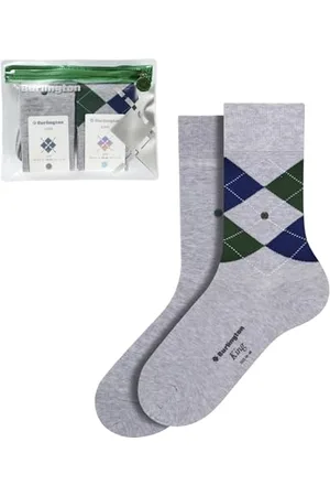Burlington Herren Socken Travel Pouch Multipack M So Baumwolle gemustert 2 Paar, , 40-46