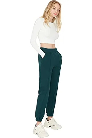 Trendyol Damen Herren Mittlerer Bund Jogger Jogginghose Sweatpants, , XS EU