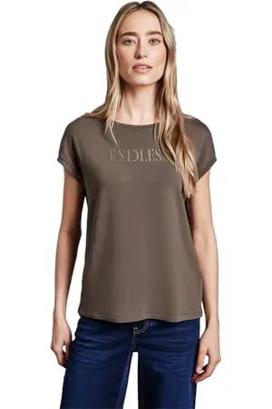 Street one Damen A322809 Shirt Mit Glitzer-Details, , 36 EU