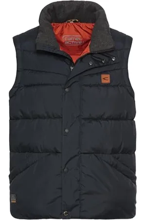 Camel Active Herren Steppweste mit Kontrastkragen menswear-52