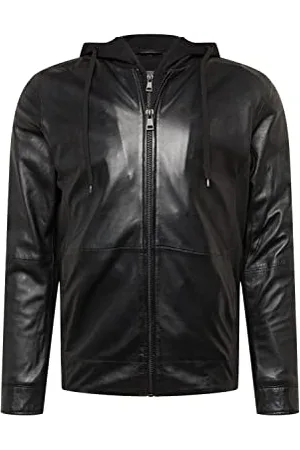 Freaky Nation Herren Arne-FN Lederjacke, Black, XXL