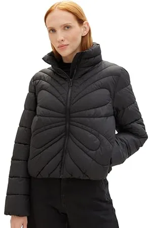TOM TAILOR Damen Lightwight Steppjacke mit Stehkragen, , L
