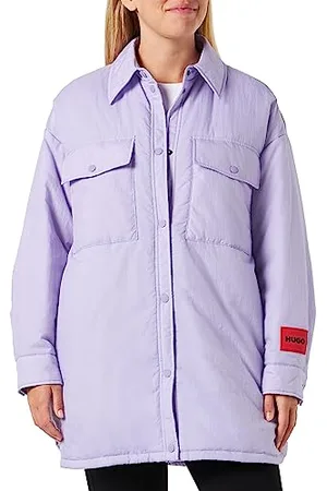 HUGO BOSS Damen Light/Pastel Purple Outerwear Jacket, Light/Pastel Purple, XL EU