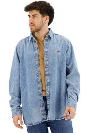 Diesel _D-Simply Camicia_Shirt_Blau_S