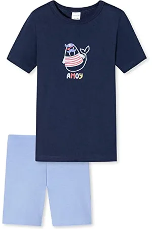Schiesser Jungen Schlafanzug Set Pyjama Kurz - 100% Organic Bio Baumwolle - Größe 92 Bis 140 Pyjamaset, , 92