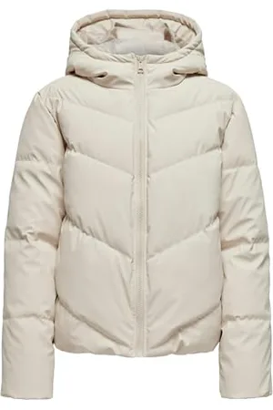 JDY Winter Stepp Jacke mit Kapuze Wattierter Blouson Warm Gefüttert Langarm Puffer Gummizug ARNHEM, Farben: , Größe:L