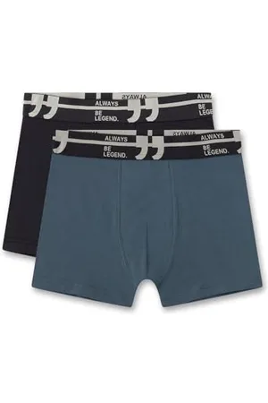 Sanetta Jungen-Hipshorts (Doppelpack) Dunkelgrau | Hochwertige und nachhaltige Unterhose für Jungen aus Baumwolle. Inhalt: 2er Set Unterwäsche für Jungen 128