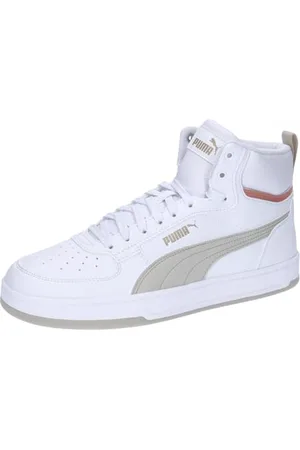 PUMA Unisex Caven 2.0 Mid Sneaker, White-Desert Dust-Deeva Peach, 40 EU