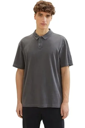 TOM TAILOR Herren Relaxed Fit Poloshirt mit Struktur, , XS