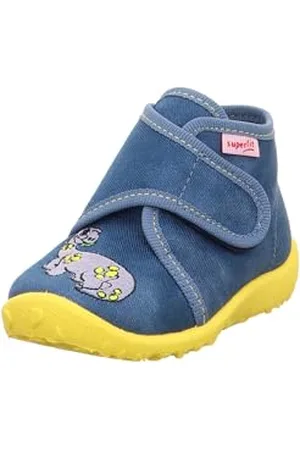 Superfit Spotty Hausschuhe, BLAU/GRAU 8030, 18 EU