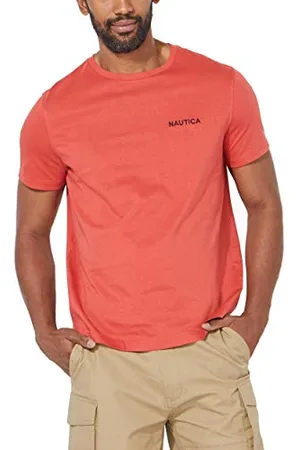 Nautica Herren Kurzärmliges Rundhalsausschnitt T-Shirt, , Mittel