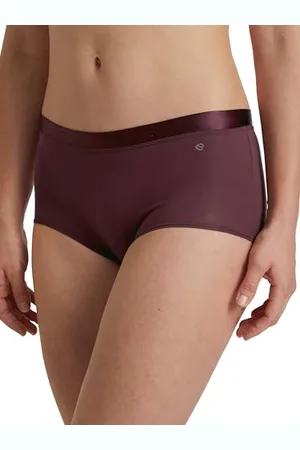 Calida Cate Panty Damen, Regular Cut, Flacher Bund mit Satinblende, aus 100% Supima-Baumwolle