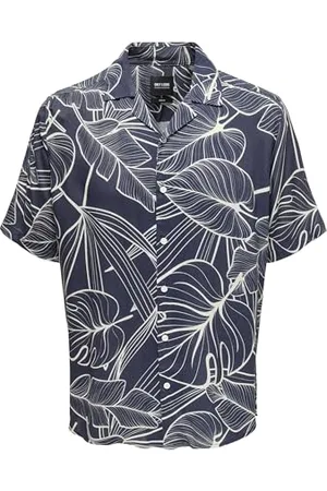 Only & Sons Herren Kurzarm Hemd mit Knopfleiste, zeitlos und lässig, Farben: , Größe Hemd:L
