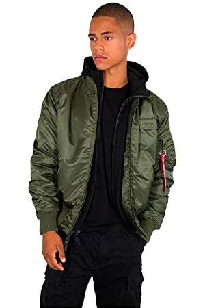 Alpha Industries Herren MA-1 D-Tec Bomberjacke, , L