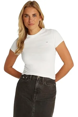 Tommy Hilfiger Damen Tjw Slim C-Neck Tee Dw0dw20459 S/S T-Shirt, , XL EU