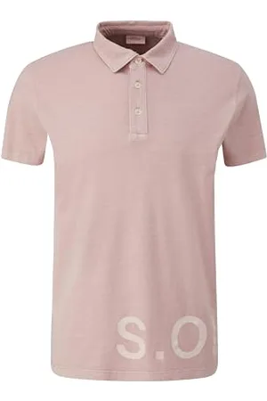 QS by s.Oliver Poloshirt mit Label Print