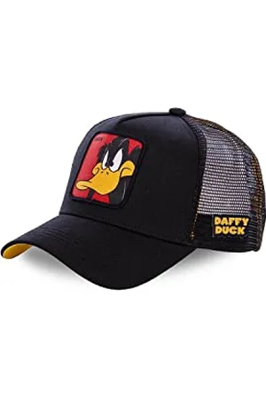 Capslab Tracker Kappe Herren Looney Tunes, Cap Herren, Daffy, Langlebig, Schwarz, Einheitsgröße