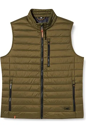 Camel Active Herren Steppweste Ohne Kapuze Leichte Mit Einschubtaschen, , 68 EU