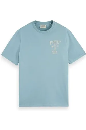 Scotch&Soda Herren Regular Fit Front Chest Artwork T-Shirt, , M EU
