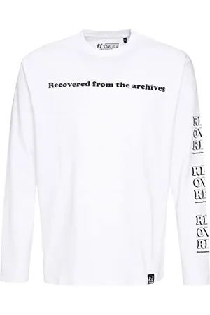 Recovered Clothing From The Archive Retro Relaxed L/S White T-Shirt M
