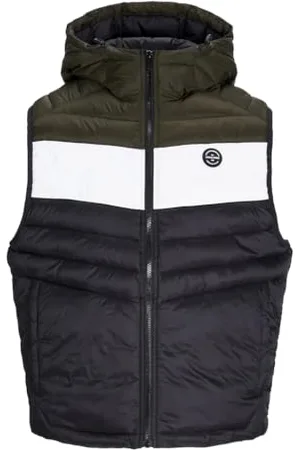 JACK&JONES JUNIOR Jungen JJESPRINT Puffer Bodywarmer Hood JNR Weste, , 128