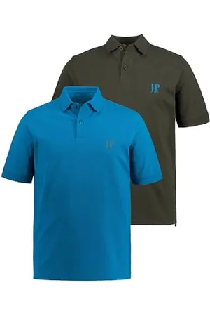 JP 1880 Herren große Größen Übergrößen Menswear L-8XL Poloshirts, Basic, 2er-Pack, Piqué, gekämmte Baumwolle 6XL 704317761-6XL