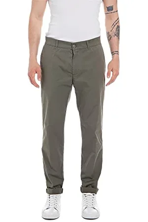 Replay Herren Chino Brad Slim Fit, (Grün), 31W / 34L