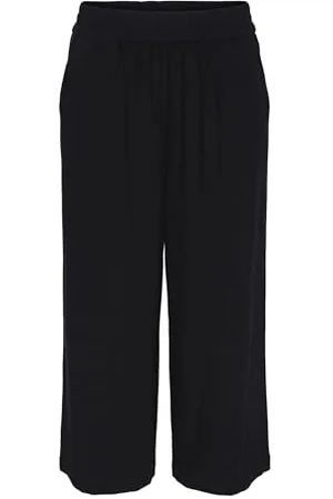 Pieces® Damen Pcvinsty Hw Linen Noos Culotte, , M EU