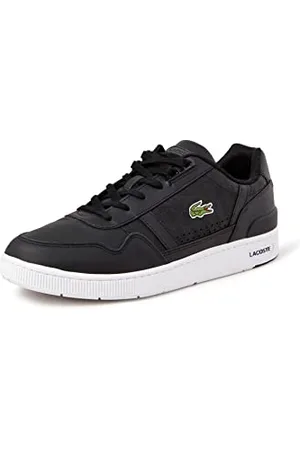 Lacoste Herren Low-Top Sneaker T-Clip 222 9 SMA, Männer Halbschuhe,Sportschuhe,Freizeitschuhe,Turnschuhe,Laufschuhe,SCHWARZ/Weiss (312),42 EU / 8 UK
