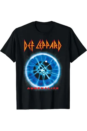 Def Leppard Offizielles Adrenalisieren T-Shirt, , S, Unisex, Kurzarm, Klassisch, V-Ausschnitt, 100% Baumwolle
