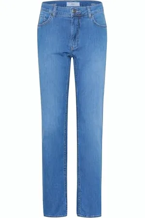 Brax Herren Style Cooper Blue Planet Denim Jeans, Blau, 35 W/32 L