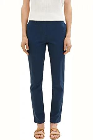 TOM TAILOR Damen 1037288 Slim Chino Hose, , 44W / 32L EU