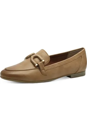 Marco Tozzi Damen Slipper mit Blockabsatz Vegan, Beige , 42 EU