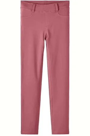 NAME IT Mädchen Stretch-Leggins mit Gürtelschlaufen