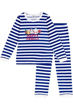 Petit Bateau A0BJ9 Langarm-Pyjama Jungen 8 Jahre