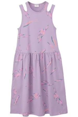 QS by s.Oliver AOP Kleid mit Cut Outs