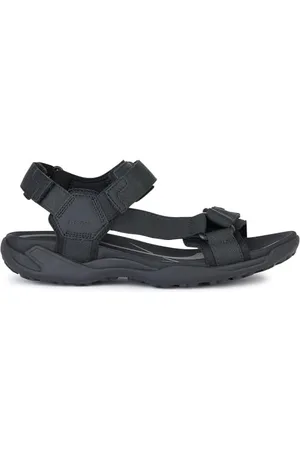 Geox U TERRENO + Grip A Sport Sandal, Black, 40 EU