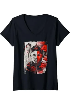 Supernatural Damen Dean Winchester Demon T-Shirt mit V-Ausschnitt