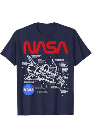 Nasa Space Shuttle Schematic Layout T-Shirt