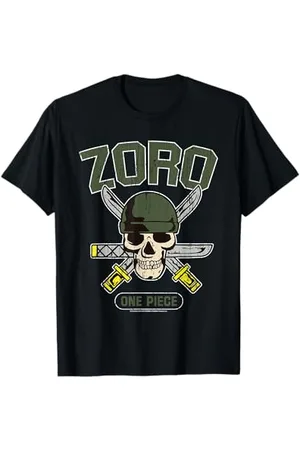 Onepiece Strohhut Pirat Hunter Roronoa Zoro Logo Anime T-Shirt